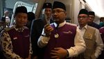 Momen Pelepasan Keberangkatan Kloter Pertama Jemaah Haji Indonesia