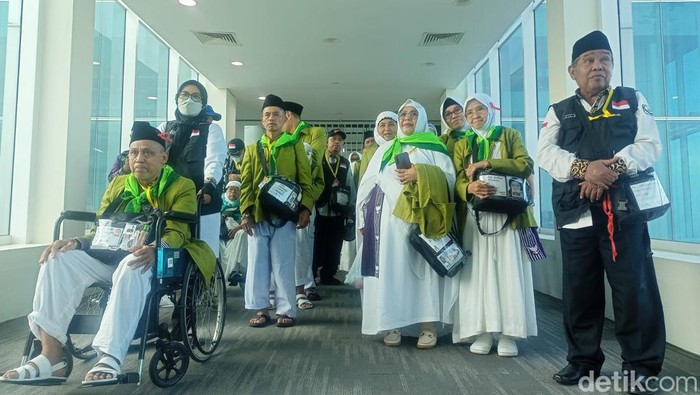 Penerbangan calon jemaah haji di Bandara Kertajati