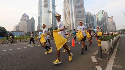 Suasana Persiapan Jelang Maybank Marathon 2024