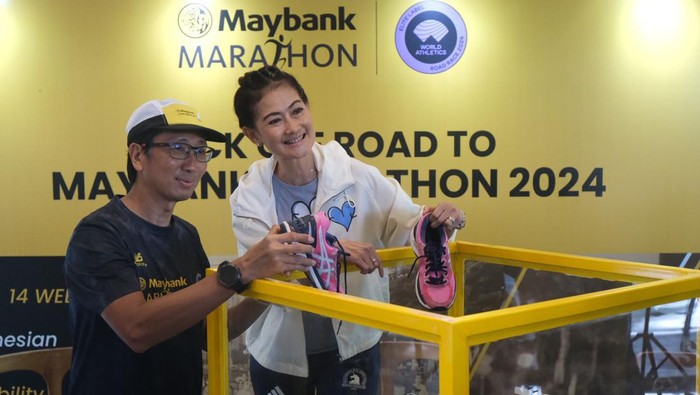 PT Bank Maybank Indonesia, Tbk. (Maybank Indonesia) memulai rangkaian kegiatan Road to Maybank Marathon 2024, di Kawasan GBK, Jakarta, Minggu (12/5/2024).