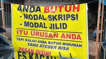 Itu urusan Anda. Saya cuma tukang jualan es. Foto: X/nocontextwarung