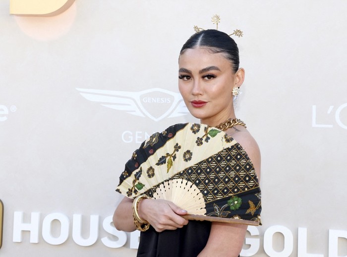 LOS ANGELES, CALIFORNIA - MAY 11: Agnez Mo attends Gold Gala 2024 at The Music Center on May 11, 2024 in Los Angeles, California.   Tommaso Boddi/Getty Images for Gold House/AFP (Photo by Tommaso Boddi / GETTY IMAGES NORTH AMERICA / Getty Images via AFP)
