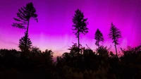 Aurora tercipta akibat badai geomagnetik