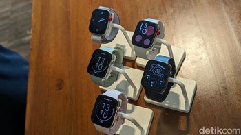 Huawei Watch Fit 3 hadir dalam beragam pilihan warna dan strap yaitu Black, Green, White, dan Pink dengan tali Fluoroelastomer yang senada dengan warna rangkanya, Grey dengan tali nilon, dan White dengan tali berbahan kulit. Foto: Virgina Maulita Putri/detikINET
