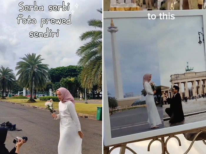 Ide foto prewedding pasangan yang menjalani LDR, hasilnya bikin kagum.