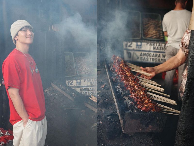 Ji Chang Wook jajan Sate RSPP dan ngopi di 1/15 Coffee