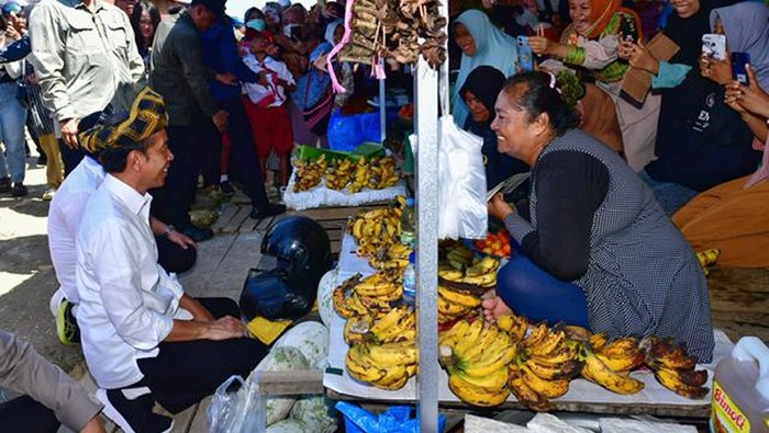Jokowi saat kunjungi pasar di Muna (Vico-Biro Pers Sekretariat Presiden)