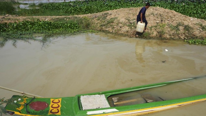 Kala Petani Kamboja Kesusahan Cari Rumput Akibat Musim Kemarau Petani setempat di Kamboja kesulitan mencari rumput untuk makan sapi mereka. Hal itu dikarenakan adanya musim kemarau.