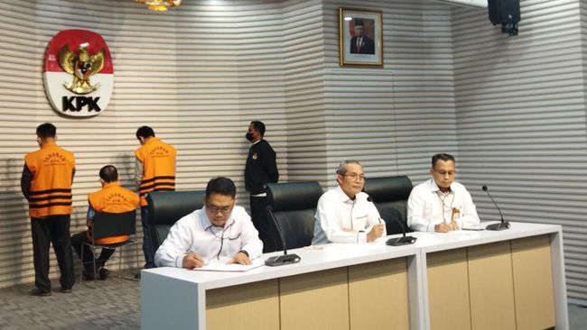 Konferensi pers kasus lahan PTPN XI di KPK (Kurniawan/detikcom)