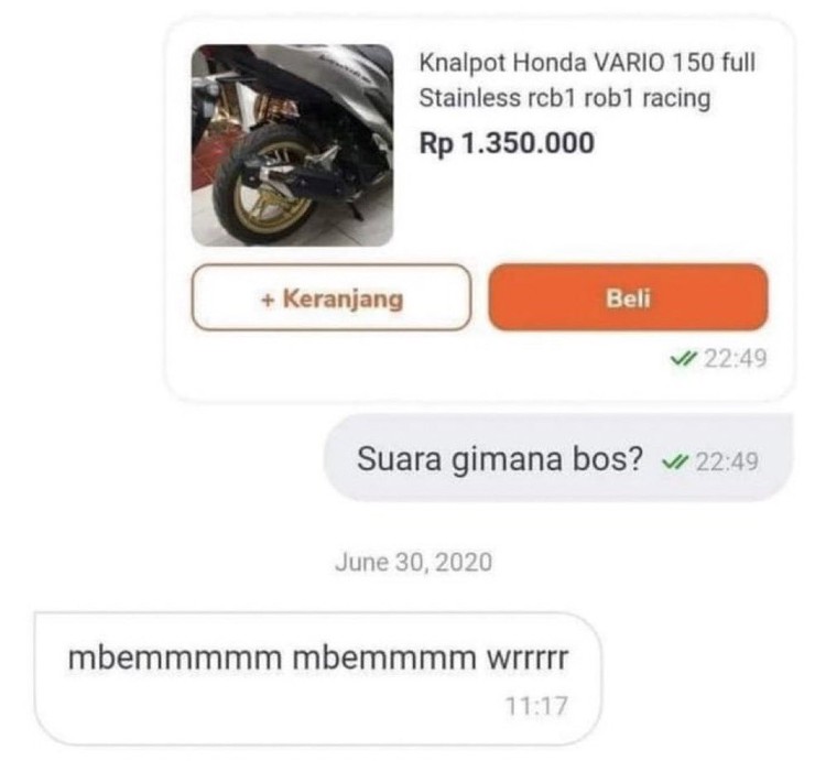 Berikut ini kumpulan foto random yang menggambarkan kocaknya kelakuan warga +62. Mana yang paling bikin ngakak?
