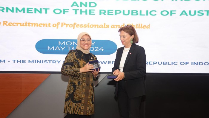 Menaker Ida Fauziyah dan Perwakilan Pemerintah Austria