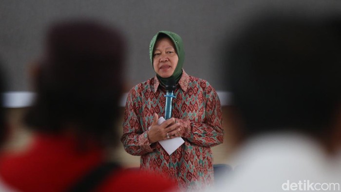 Mensos Tri Rismaharini atau Risma bertemu dengan sejumlah eks napi terorisme  di Balai Besar Pendidikan dan Pelatihan Kesejahteraan Sosial (BBPPKS) Jogja, Senin (13/5/2024).