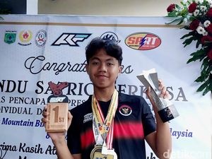 Ngalam Mbois: Pandu Satrio, Atlet Downhill Asal Batu yang Banjir Prestasi