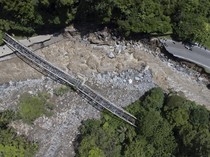 Potret Udara Kerusakan Akibat Banjir Lahar Dingin di Kaki Gunung Marapi