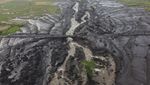 Potret Udara Kerusakan Akibat Banjir Lahar Dingin di Kaki Gunung Marapi