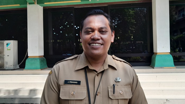 Sekda Klaten Jajang Prihono di Pendapa Setda Kabupaten Klaten, Senin (13/5/2024).