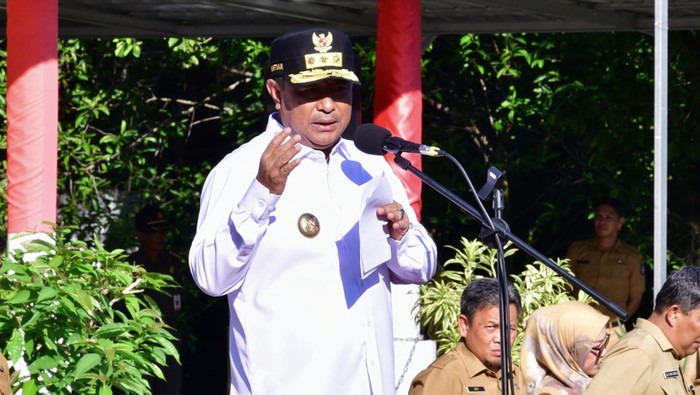 Penjabat (Pj) Gubernur Sulawesi Selatan (Sulsel) Bahtiar Baharuddin.