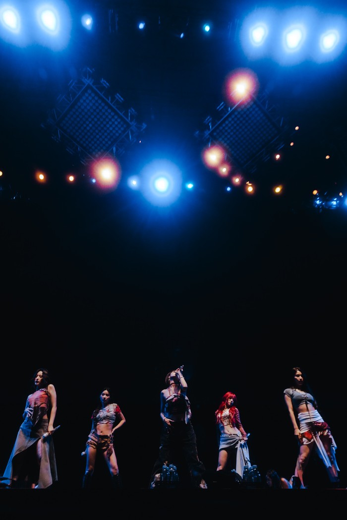 (G)I-DLE tampil di Head In The Clouds New York Music & Arts Festival digelar Sabtu (11/5/2024) di Forest Hills Stadium, Queens, New York.