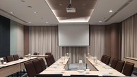 Seperti inilah salah satu set up untuk meeting roomnya. Di hotel ini terdapat 5 ruang meeting dengan kapasitas mulai dari 20-30 pax. (Syanti Mustika/detikcom)