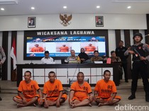 Empat Pencuri Kayu Jati di Hutan Blitar Diringkus