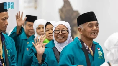 Senyum Semringah Jemaah Haji Indonesia Tiba di Madinah