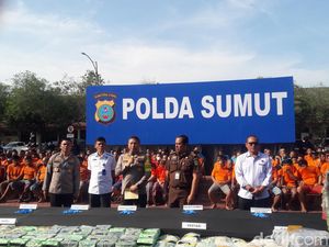 Polda Sumut Sita 154 Kg Sabu Selama 2 Pekan, 502 Pelaku Ditangkap