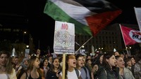 Aksi ini sebagai bentuk solidaritas kepada warga di Gaza.