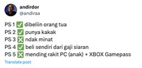 Meme Beli PS