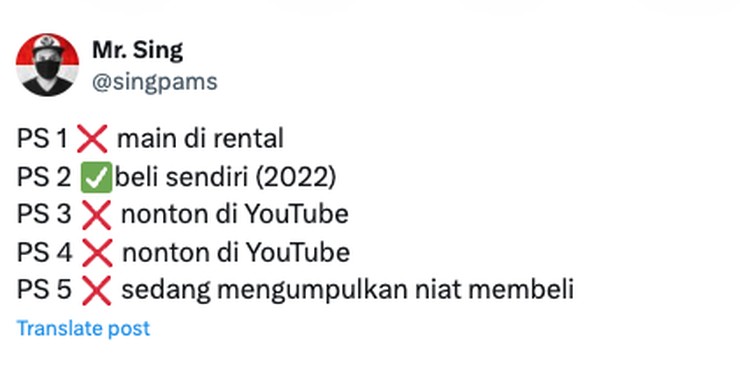 Meme Beli PS