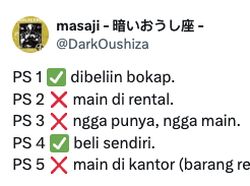 Meme Sejarah Beli PS 1-5, Gegara Sunat hingga Cuma Nonton di YouTube