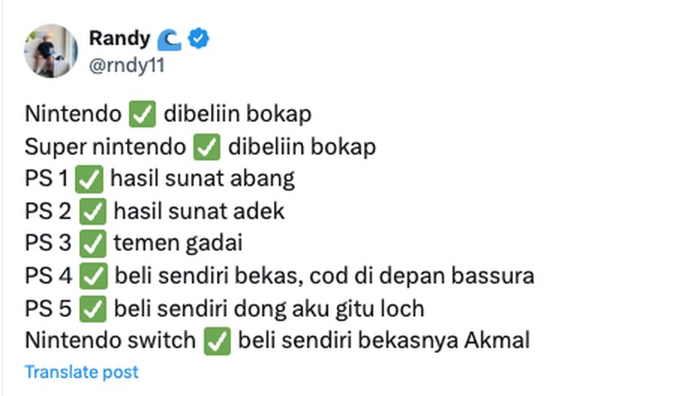 Meme Beli PS