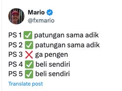 Meme Sejarah Beli PS 1-5, Gegara Sunat hingga Cuma Nonton di YouTube