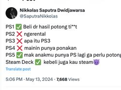 Meme Sejarah Beli PS 1-5, Gegara Sunat hingga Cuma Nonton di YouTube