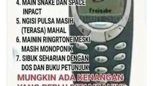 Nostalgia HP Jadul, Mari Kita Buat Anak Zaman Now Bingung