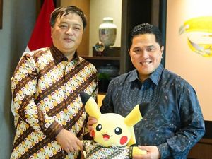 Erick Ketemu Petinggi Pokemon, Bahas Kelanjutan Pesawat Pikachu Milik Garuda