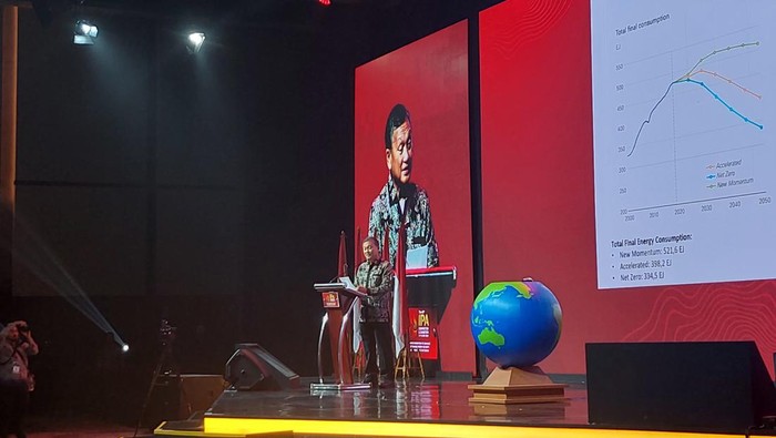 Menteri ESDM Arifin Tasrif membukan IPA COnvex 2024, di ICE BSD, Tangerang.