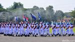 Momen Parade Upacara Militer Peringatan Hardikal Ke-78 di Surabaya