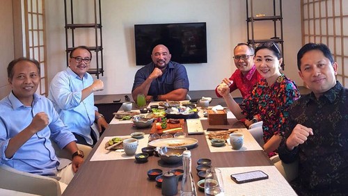 Pertemuan partai pengusung Prabowo-Gibran di Bali, Selasa (14/5/2024). (Dok. DPD Gerindra Bali)