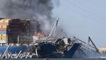 Potret Jembatan Baltimore AS Dibongkar dengan Cara Diledakkan