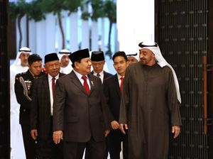 Momen Prabowo-Gibran Temui MBZ, Bahas Kerja Sama RI-UEA