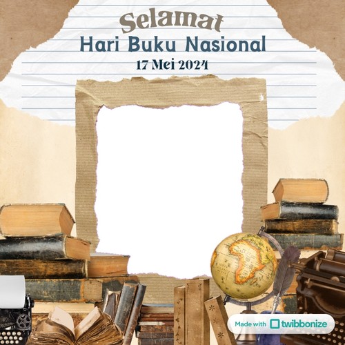 Twibbon Hari Buku Nasional 2024