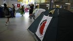 Aksi Bela Palestina, Mahasiswa Belgia Berkemah di Kampus