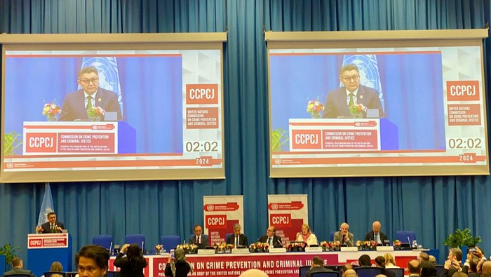 Kepala BNPT RI Rycko Amelza Dahniel menghadiri Sidang ke-33 Komisi Pencegahan Kejahatan dan Peradilan Pidana CCPCJ di Wina, Austria.