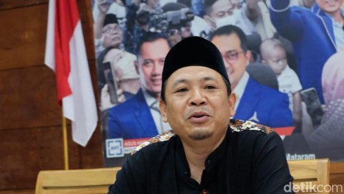 Ketua Satgas Pilkada yang juga Sekretaris DPD Partai Demokrat NTB Andy Mardan. (Lalu Helmy Akbar/detikBali)