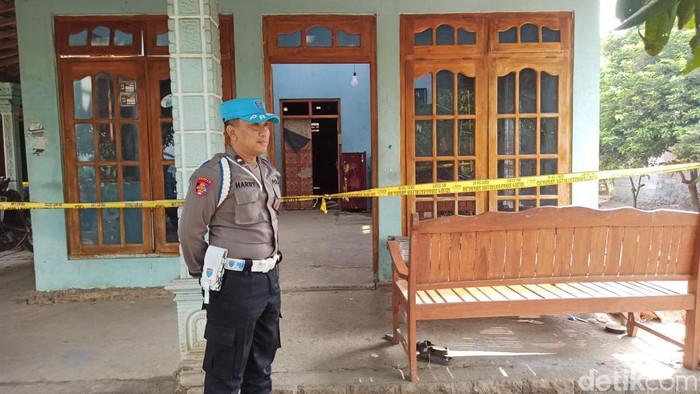 Lokasi rumah yang terkena ledakan petasan di Ponorogo