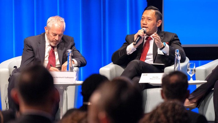 Menteri ATR Agus Harimurti Yudhoyono di acara World Bank Land Conference 2024 di Washington DC, Amerika Serikat/Kemtnerian ATR