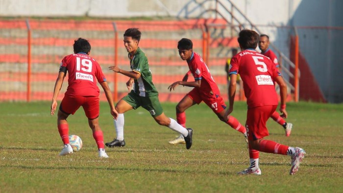 Persiba Bantul saat menghadapi PSHW UMY di Liga 3 Nasional, Rabu (15/5/2024).