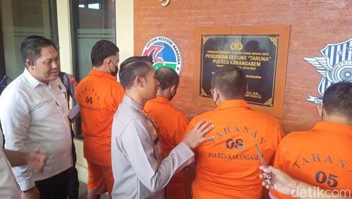 Polisi menangkap empat pelaku narkoba di Karangasem, Bali.