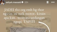 Aaliyah menceritakan awal mula ajakan Thariq untuk ngopi seharian. (Foto: instagram Thariq Halilintar)