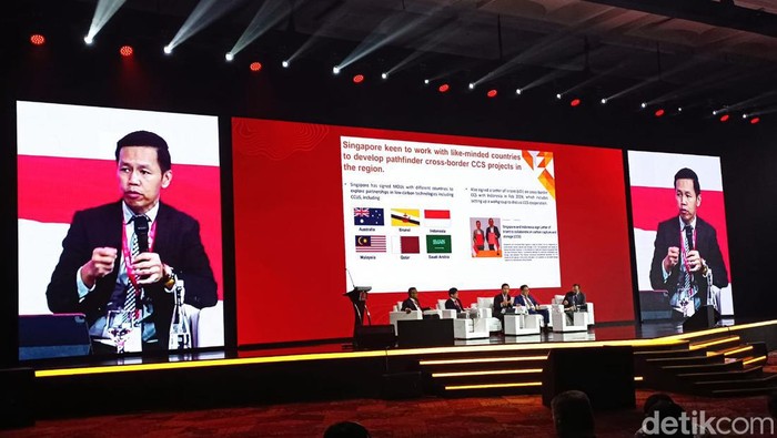 Wakil Sekretaris (Industri) Kementerian Perdagangan dan Industri Singapura Keith Tan di IPA Convex 2024 ICE BSD, Rabu (15/5/2024).